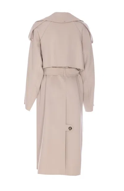 Sportmax Belted Coat Featuring Epaulettes