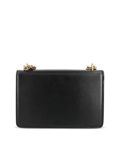 Valentino Garavani Garavani Vain Shoulder Bag In Shiny Calfskin Woman Black Uni In Black