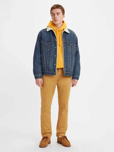 Levi's Type Iii Fleece Lined Denim Trucker Jacket In Blue