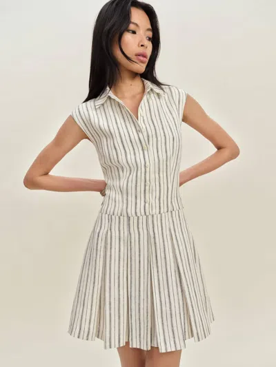 Reformation Robe En Lin Arella