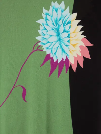 La Doublej Long Sleeve Swing Dress Derby Placee In Brown