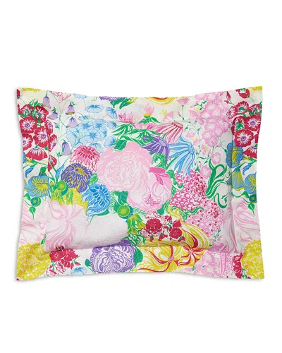 Pratesi Millefiori Boudoir Sham In Pink