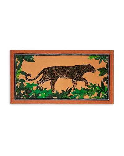 Pratesi Leopardo Beach Towel In Orange