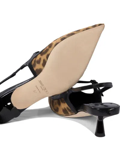 Jimmy Choo Didi 45 Slingback In Leopard Print Pony Skin Women