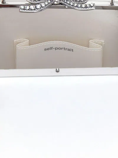 Self-portrait 'cream Leather Mini Bow' Handbag