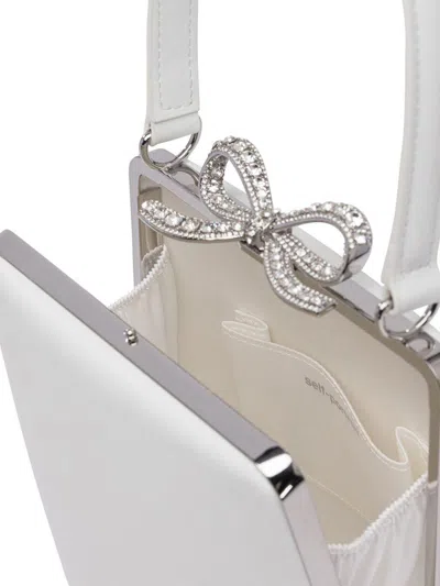 Self-portrait 'cream Leather Mini Bow' Handbag