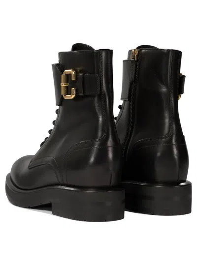 Chloé Woman Ankle Boots Black Size 8 Leather