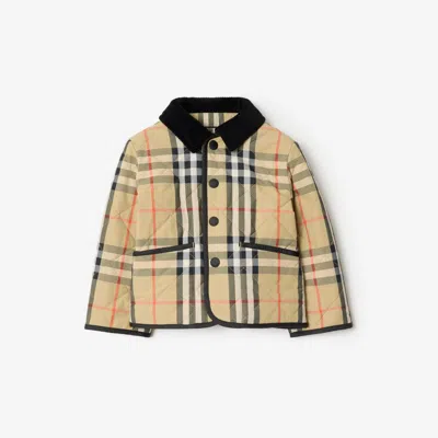 Burberry Boy's Milo Check Quilted Jacket