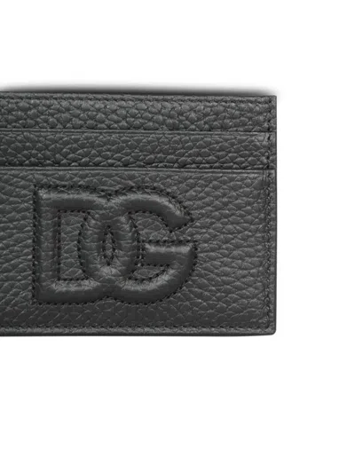 Dolce & Gabbana Small Zip-around Wallet In Calfskin With Raised Logo
