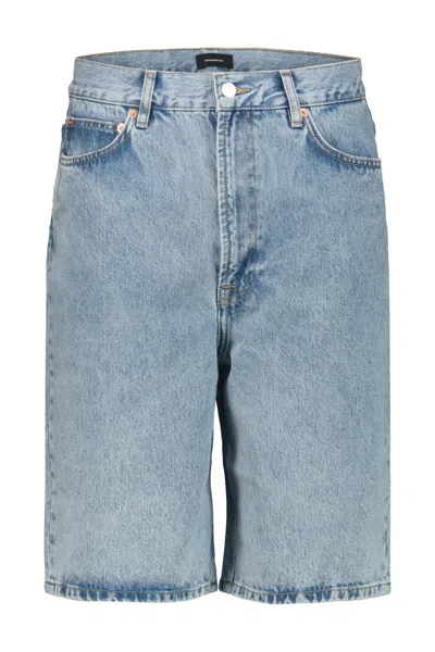 Wardrobe.nyc Low Rise Denim Shorts Clothing