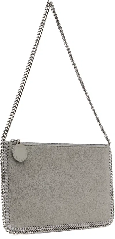 Stella Mccartney Gray Falabella Pochette Shoulder Bag In Gray