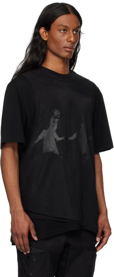 Hyein Seo Black Double Layer T-shirt In Multi