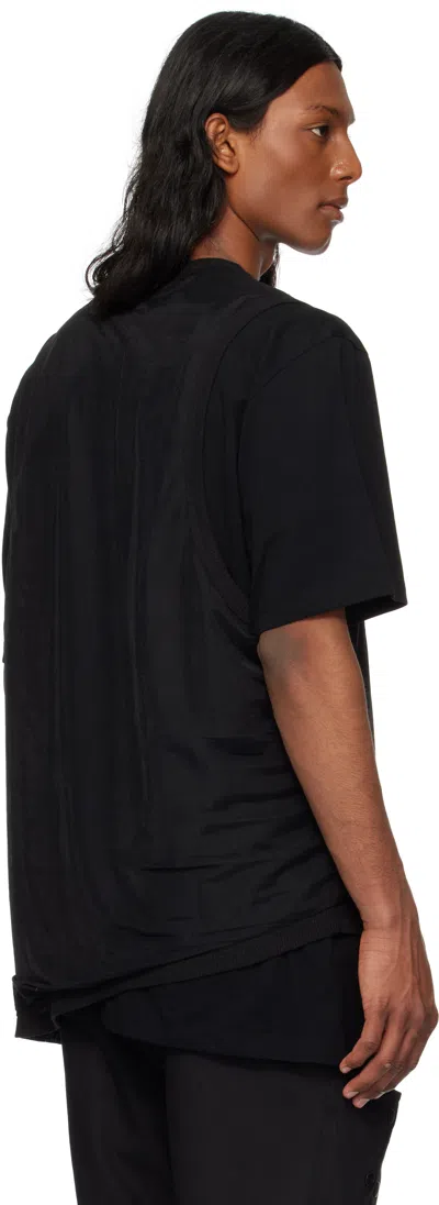 Hyein Seo Black Double Layer T-shirt In Multi