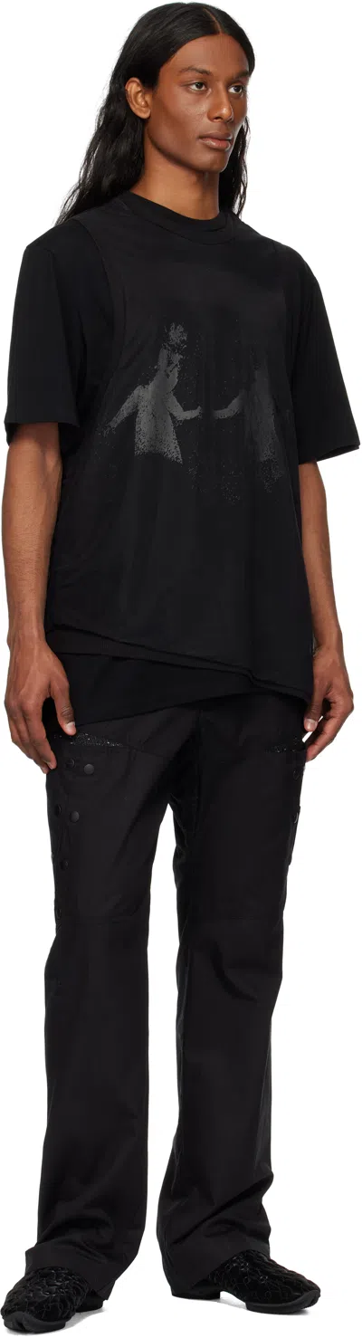 Hyein Seo Black Double Layer T-shirt In Multi