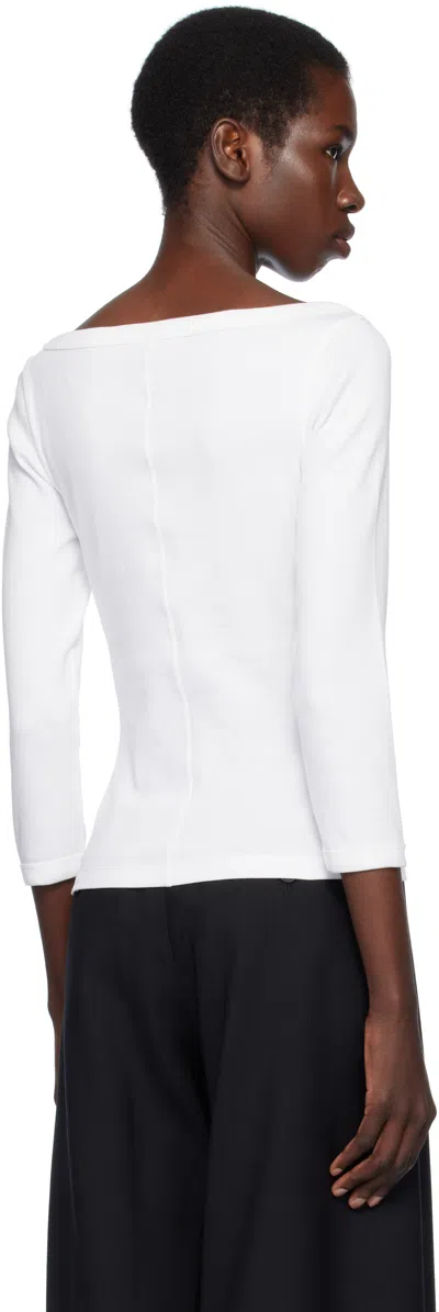 Flore Flore White Steffi Long Sleeve T-shirt