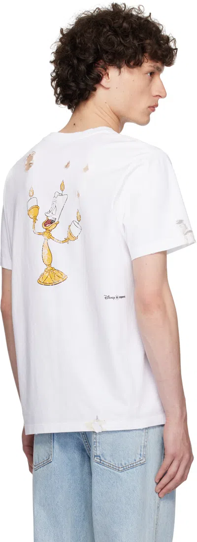 Coperni White Disney 'burned By You Before' Boxy T-shirt In White