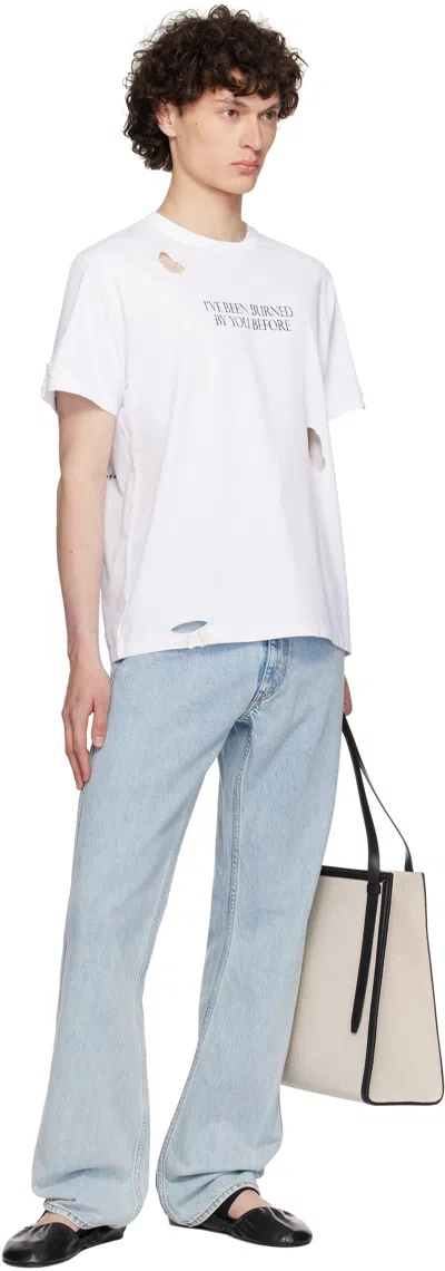 Coperni White Disney 'burned By You Before' Boxy T-shirt In White
