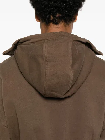 Entire Studios Whole Studios Cropped Full Zip Brunette In Brown