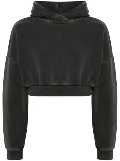 Entire Studios Whole Studios Cropped Heavy Hood Washed Black