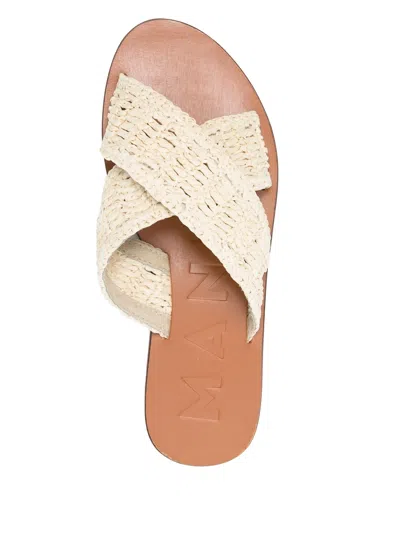 Manebi Raffia Flats