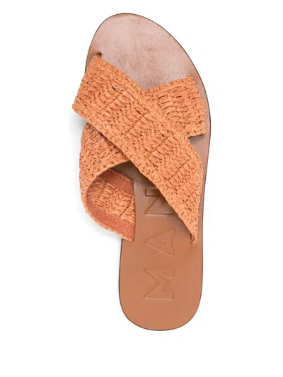 Manebi Raffia Flats