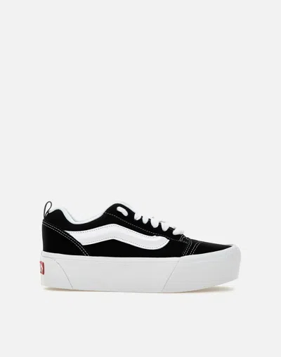 Vans Knu Stack Woman Sneakers Black Size 8 Leather In Black