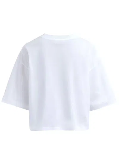 Marni White Cotton T-shirt With Daisy Garden Print