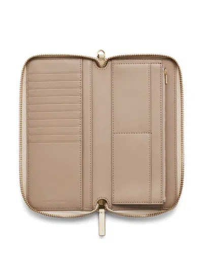 Marc Jacobs Continental Cloud White Leather Wallet In Neutral