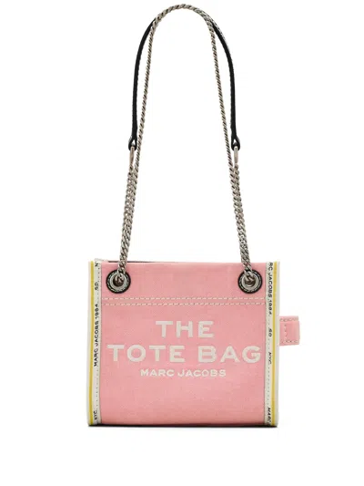 Marc Jacobs The Denim Chain Crossbody Tote Crossbody Bags Pink