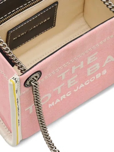 Marc Jacobs The Denim Chain Crossbody Tote Crossbody Bags Pink