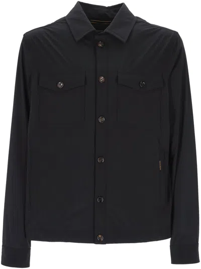 Moorer Button Front Jacket Pockets