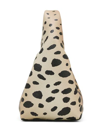 Marc Jacobs The Sack Mini Leopard-print Leather Top Handle Bag In Brown