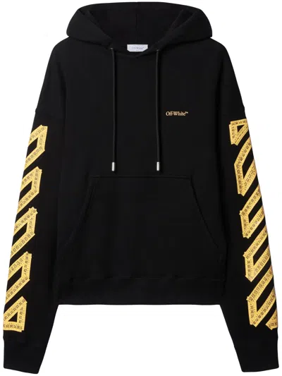 Off-white Off White Men Tape Arrow Hooded Sweatshirt