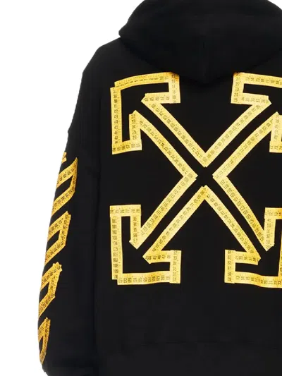 Off-white Off White Men Tape Arrow Hooded Sweatshirt
