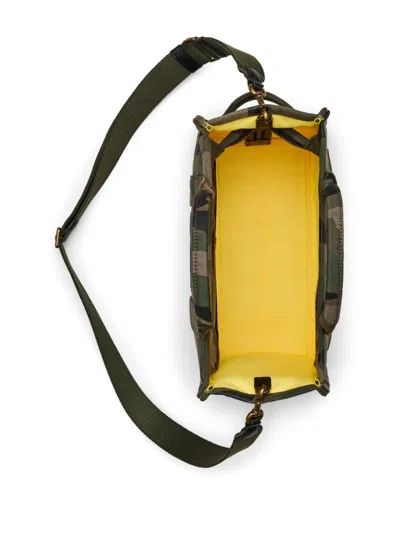 Marc Jacobs Camo Multi Shoulder Bag With Zip Closure