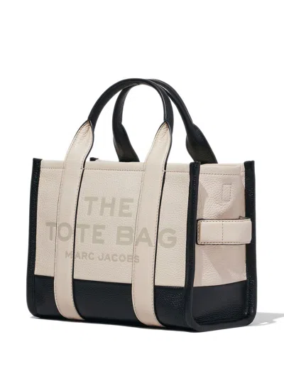 Marc Jacobs Structured White Leather Tote Handbag