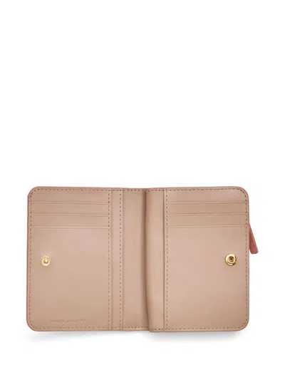 Marc Jacobs Rose Pink Leather Wallet With Logo