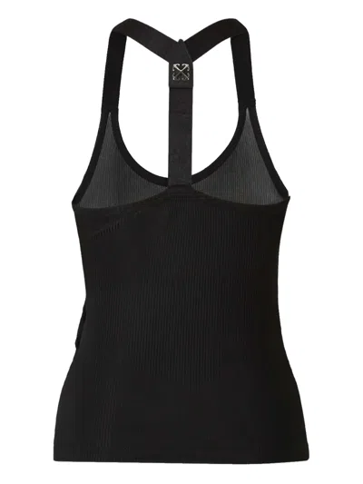 Off-white Round Collar Sleeveless Vest