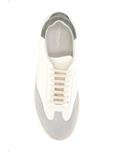 Stuart Weitzman Banner Sneakers With Durable Rubber Sole In White