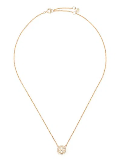 Tory Burch Golden Logo Pendant Necklace