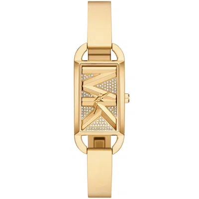 Michael Kors Mini Empire Pavé Gold-tone Bangle Watch