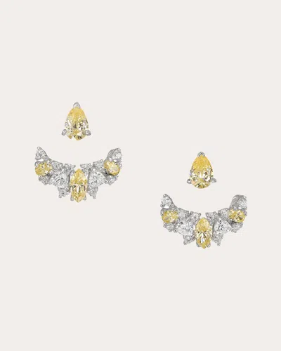 Anabela Chan 18k White Gold Twinkle Diamond Earrings