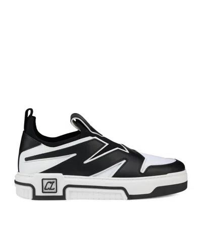 Christian Louboutin Louboutin Sneaker Astroflash Calfskin And Fabric In Black