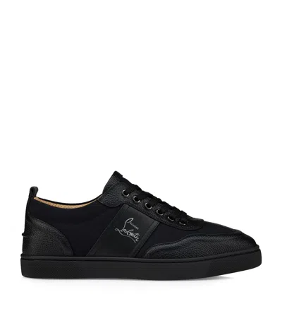 Christian Louboutin Low Top Sneakers Flat Sole In Black