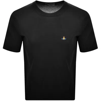 Vivienne Westwood Knit Alex T Shirt Black In Burgundy