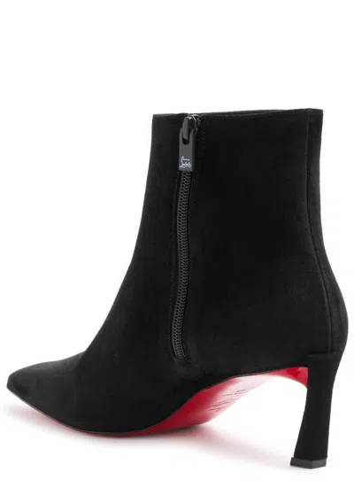 Christian Louboutin Black Veau Velours Condora Booty 55 Boots