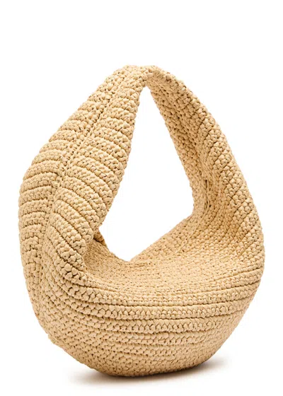 Khaite Olivia Medium Raffia Shoulder Bag
