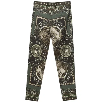 Dolce & Gabbana Cotton Trousers With Pupi Print