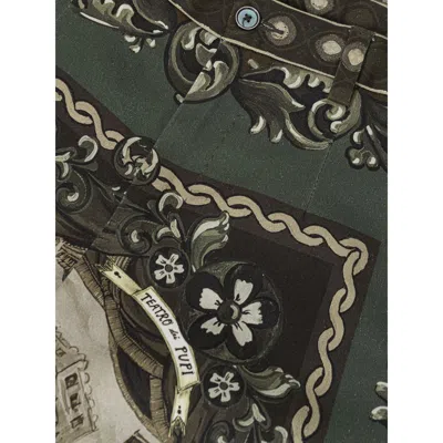 Dolce & Gabbana Cotton Trousers With Pupi Print