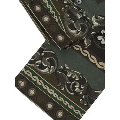 Dolce & Gabbana Cotton Trousers With Pupi Print
